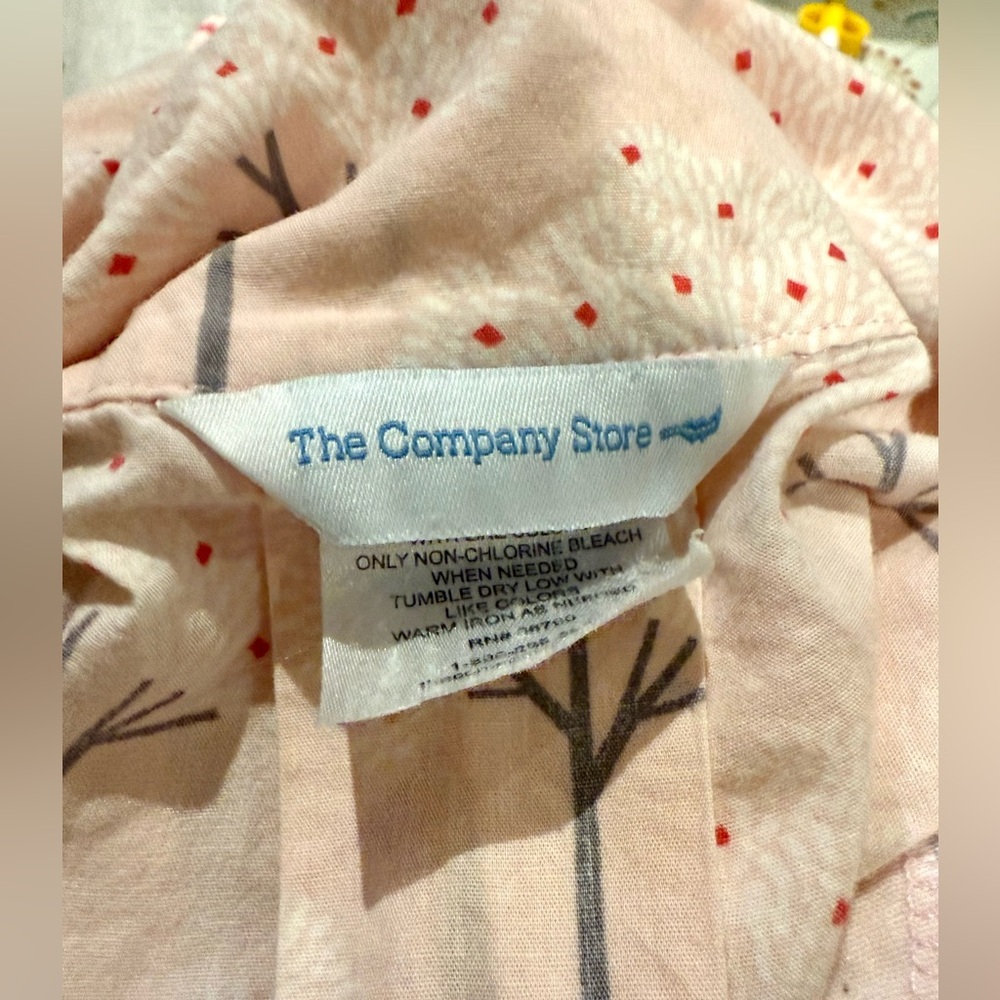 The Company Store Red Bird/White tree Print Nightgown Size XXL - Picture 2 of 3